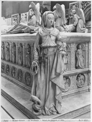 Nantes, Catedral de San Pedro y San Pablo, Tumba de Francisco II, Duque de Bretaña y Margarita de Foix, detalle de Prudencia, 1502-07
